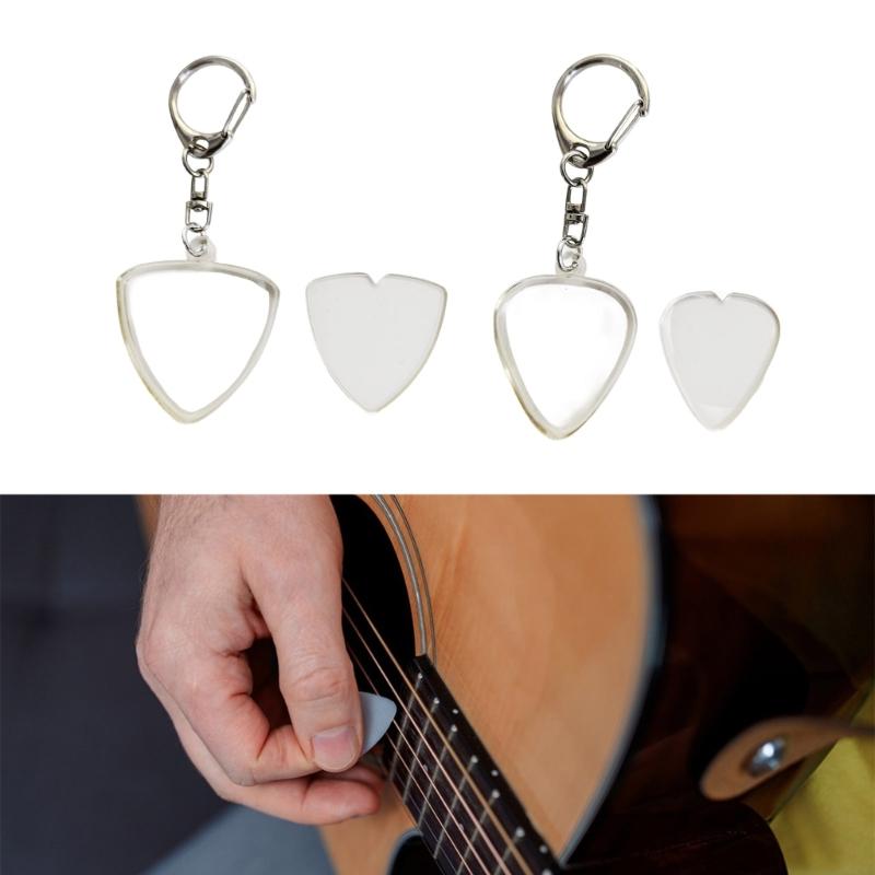 Compacts Transparents Plectrum Case Light Weight Heavy Type Guitar Pick Case with Secure Magnetic Fastening