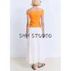 Summer Clothing New Women's Clothing off-Neck Sleeveless Asymmetric Kinky Silm Spaghetti-Strap Camisole Top 17031221