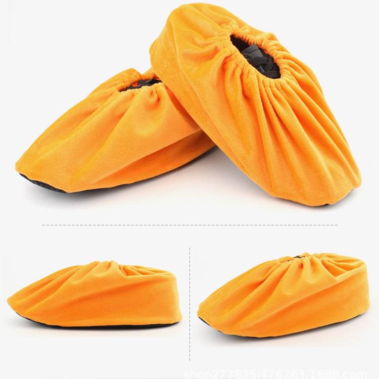 Thickened Non-Slip Adult Fleece Shoe Covers for Indoor Use, Reusable and Washable.
