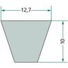 Rubber V-belt 12.7x2773mm working width 2800mm type SPA GRANIT