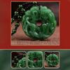 Chinese Amulet Artificial Jade Pixiu Phoenix Buddhist Retro Vintage Pendant Necklace Protect Charm Talisman Powerful Money Wealth Health Luck Jewelry