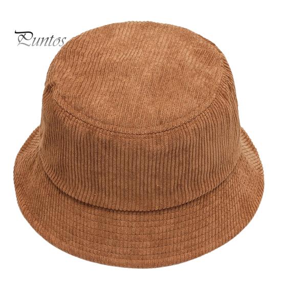 Sombrero de Pescador Cubo Plegable Liso Perfil Bajo Color Sólido Casual Mantener Caliente Hombre Pana Invierno Térmico Hombres Mujeres Gorra para Exterior Adultos