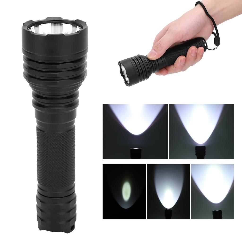 Aluminium Alloy Waterproof Flashlight Tactics LED Torch Hunting 5 Lighting Modes