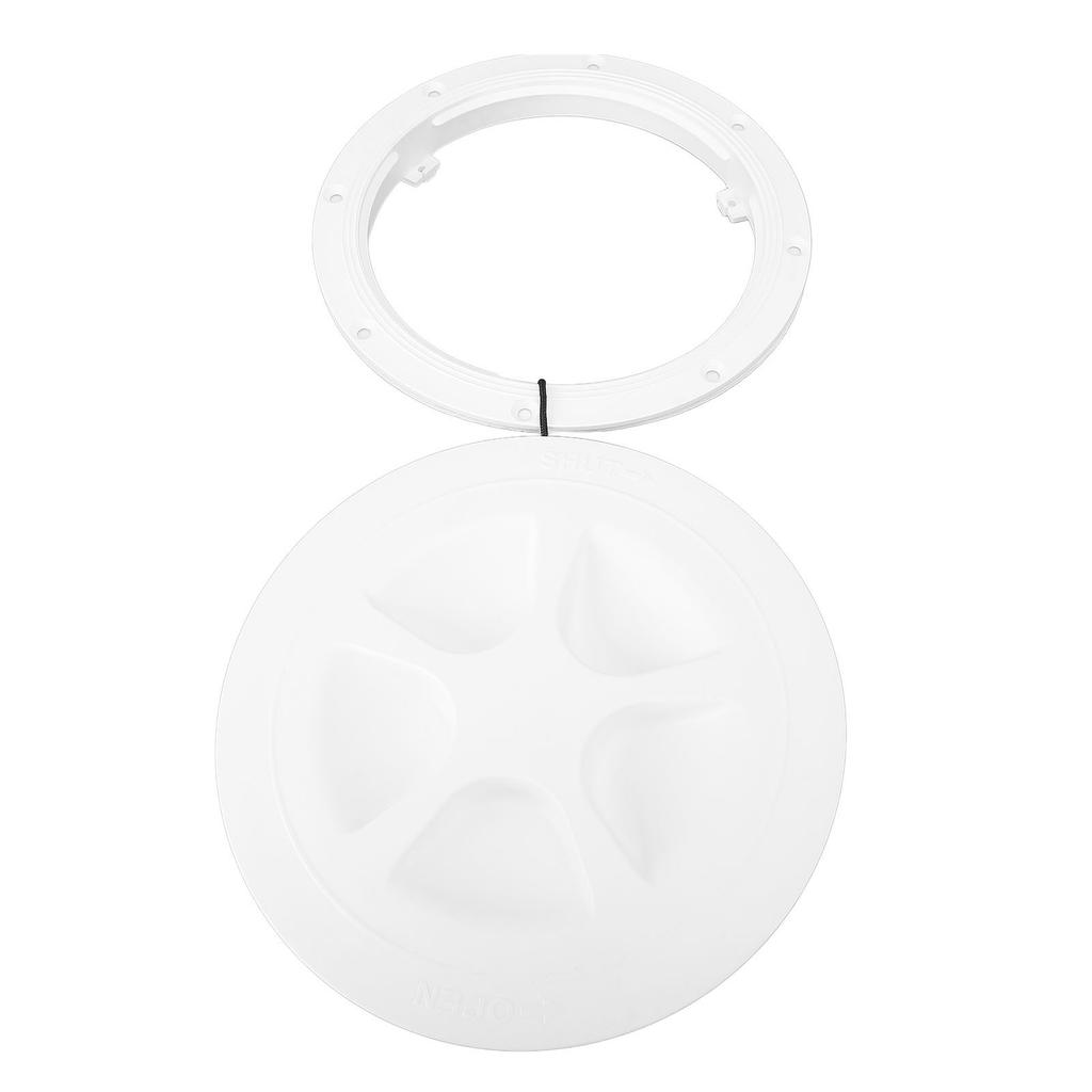 6 Inch Boat Deck Plate Round Circular Type Inspection Deck Plate Lid Detachable Cover for Marine Yacht Kayak Black