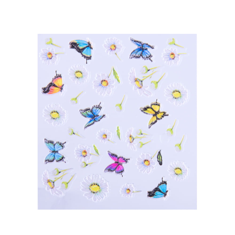 5D Self-Adhesive Acrylic Convex Butterfly Jewelry Stickers Z-D3689