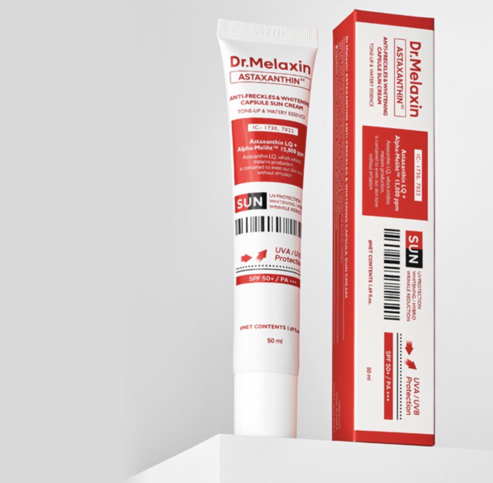 Dr.Melaxin Astaxanthin Whitening Capsule Sunscreen Radiance Hydrating 50ml Sun Care K-Beauty