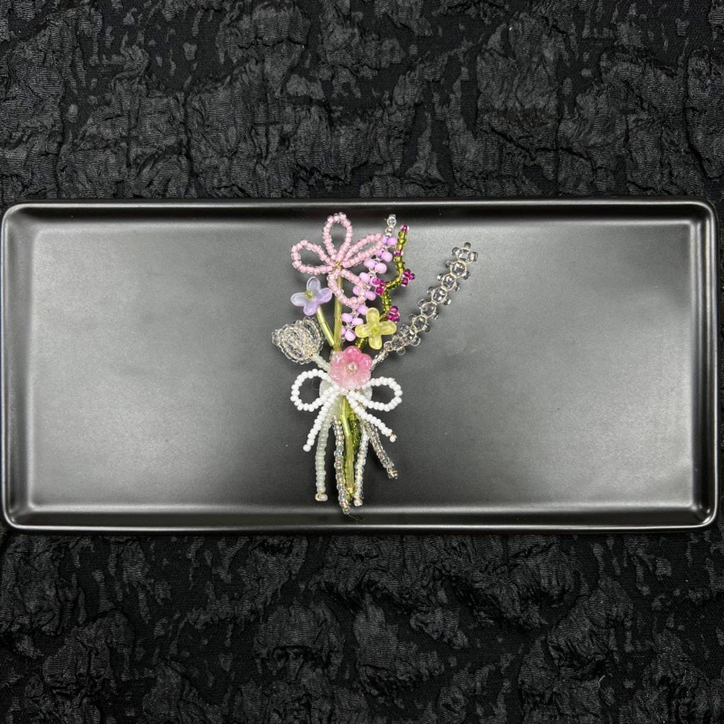 Dopamine Handcrafted Beaded Jelly Shoes Sports Sandals Accessory Diy Shoe Decorative Colorful Flower Slippers Buckles