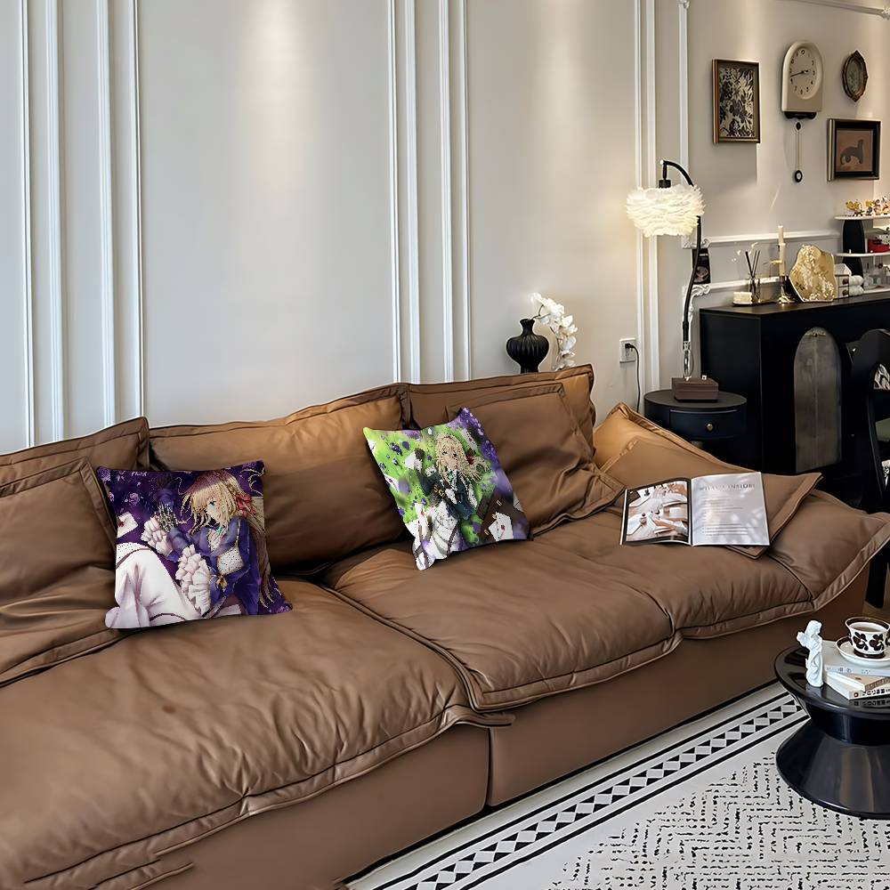 Novel V-Violet E-Evergardens Cushion Cover Decorative Pillow Sofa Home Decor Case Pillow Cases