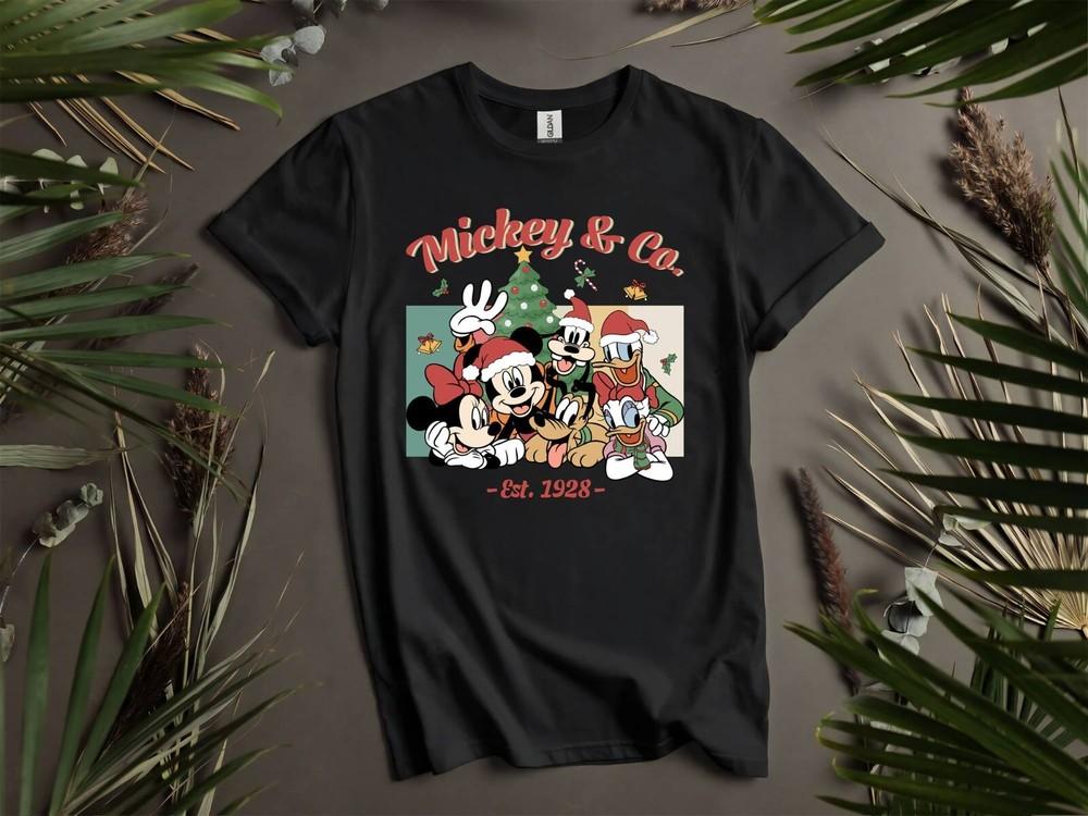 

Mickey Est 1928 Christmas T-shirt T shirt Men Women Unisex Tshirt I132 4XL