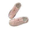Ballet Style Bow German Training Shoes Women's 2025 Spring New Thick-soled Soft-soled Breathable White Shoes Sports and Leisure Shoes