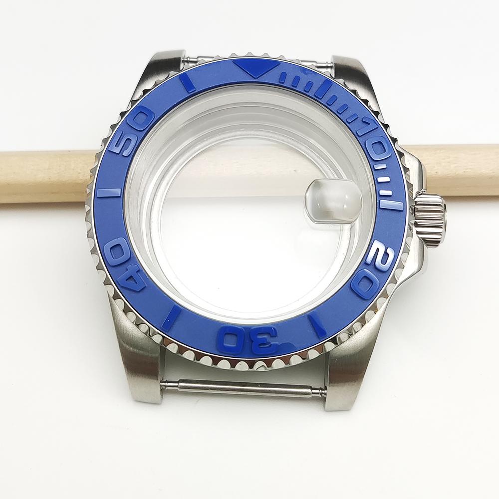 Stainless steel case, suitable for Japanese NH35/36 movement, transparent back cover--40MM