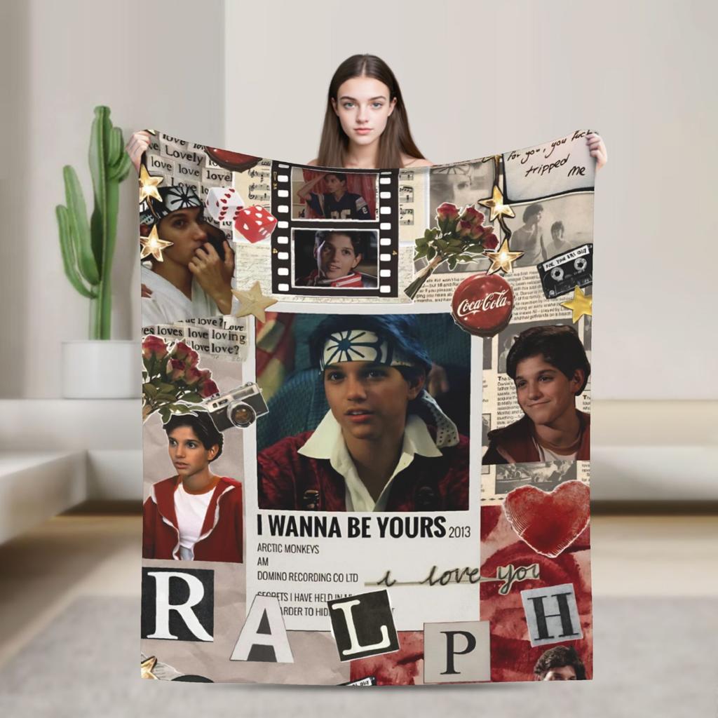 Ralph Macchio Blanket Quality Super Soft  Throw Blanket Winter Camping Living Room Print Bedspread