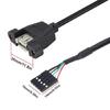 5Pin USB IDC Motherboard Header Cable USB2.0 Female to 5Pin Female USB IDC Header for Seamlessly Device Integration