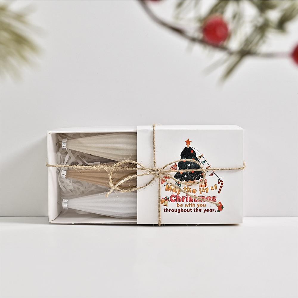 

Shatterproof Christmas Tree Hanging Balls Plastic Flocking Xmas Velvet Balls Home Decor Style 2