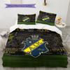 FC AIK Pattern Bedding Home Decoration Birthday Gift (1 * Duvet Cover + 2 * Pillowcase, Without Core)