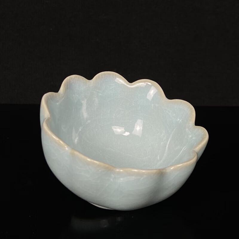 Ru Kiln Celadon Lotus Rising Tea Cup