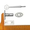 Silver Door Catch Stainless Steel Tubewell Key Universal Mortise Lock  Fire Door