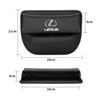 PU Leather Car Seat Side Storage Pocket Suede Gap Filler Organizer Box For Lexus RX330 IS250 ES300h UX GX470 LX570 LS430