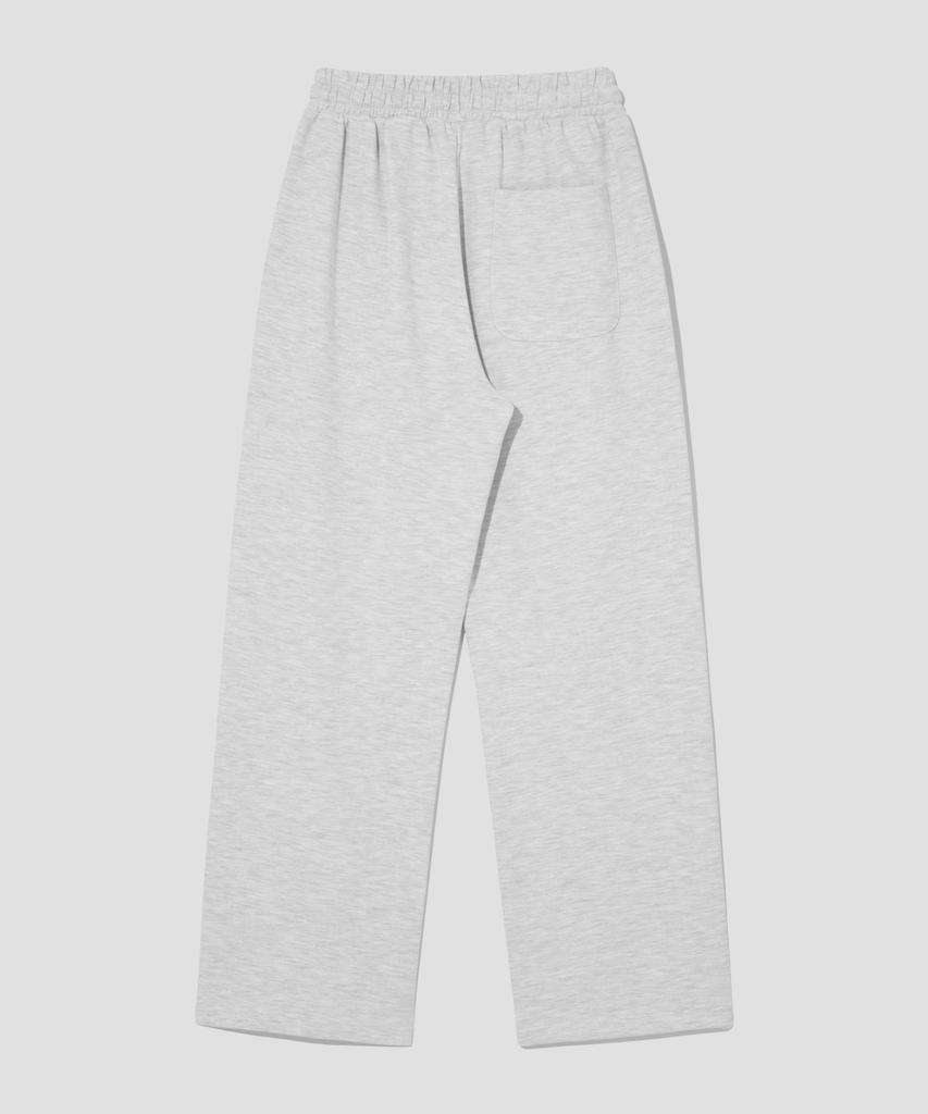 AGOD Basic Wide Sweatpants [White Melange]