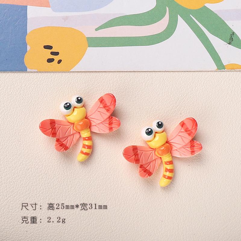 10 Stück Cartoon Harz Niedliche Bienen, Schmetterlinge, Schnecken, Libellen Serie Flache Unterseite Scrapbook DIY Schmuck Haarspangen Handyhülle