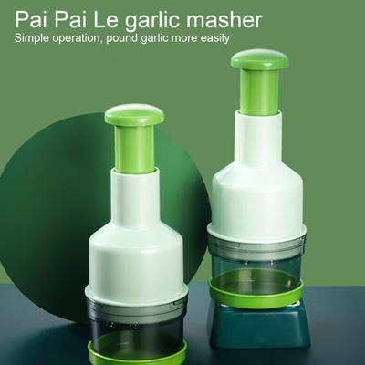 Garlic Pounder Sharp Blade Multifunctional Manual Rotation Grinding Manual Onion Chopper Garlic Crusher Kitchen Gadget