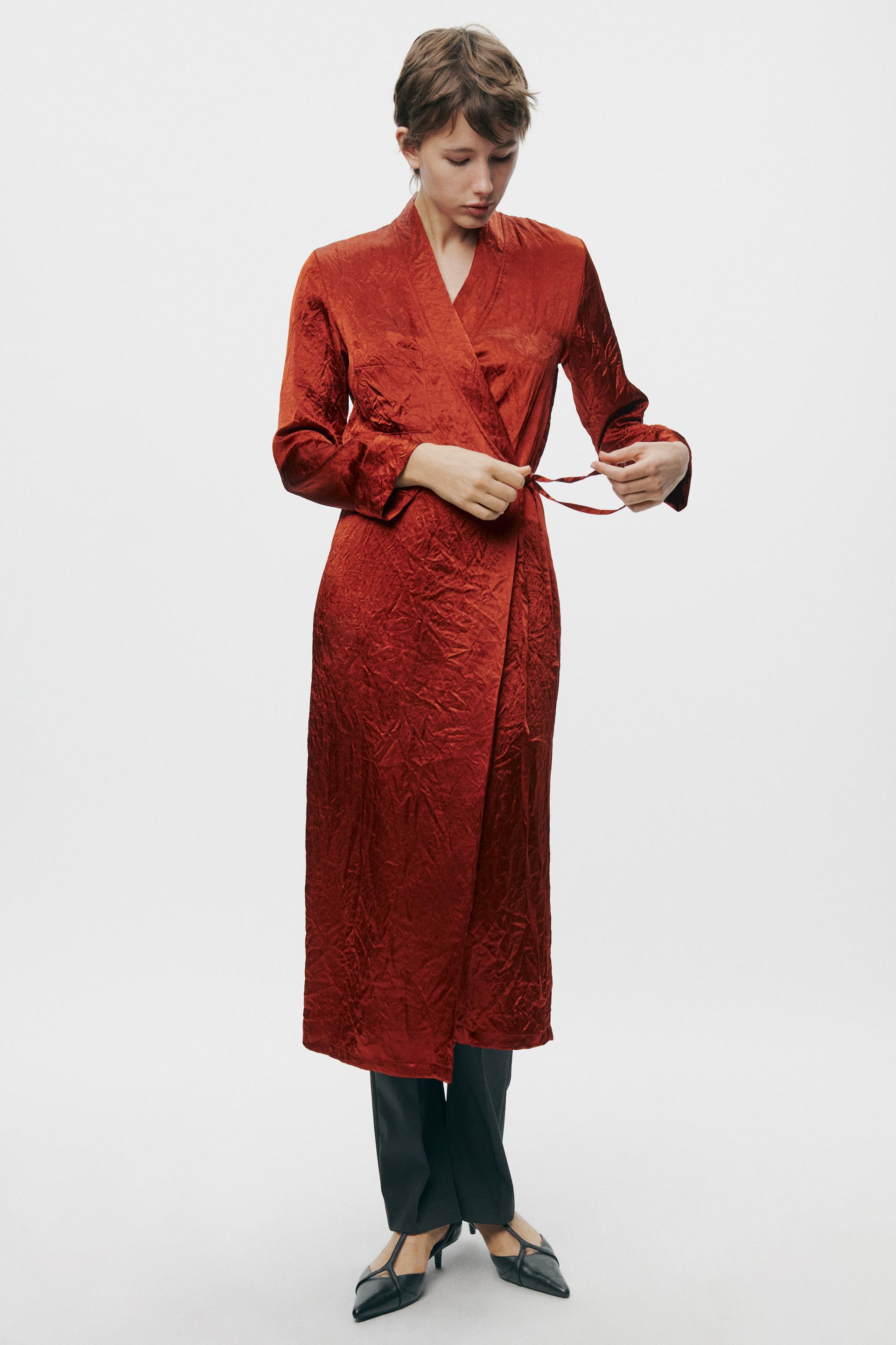 

ПЛАТЬЕ ИЗ СТРОИТЕЛЬНОГО АТЛАСА ZW COLLECTION
