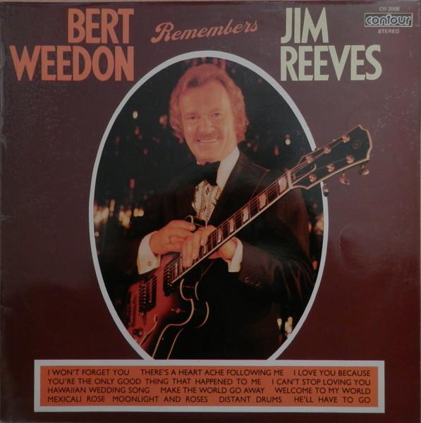 

LP Record BERT WEEDON - Remembers Jim Reeves CN2008 Contour 1973 UK Pop Used