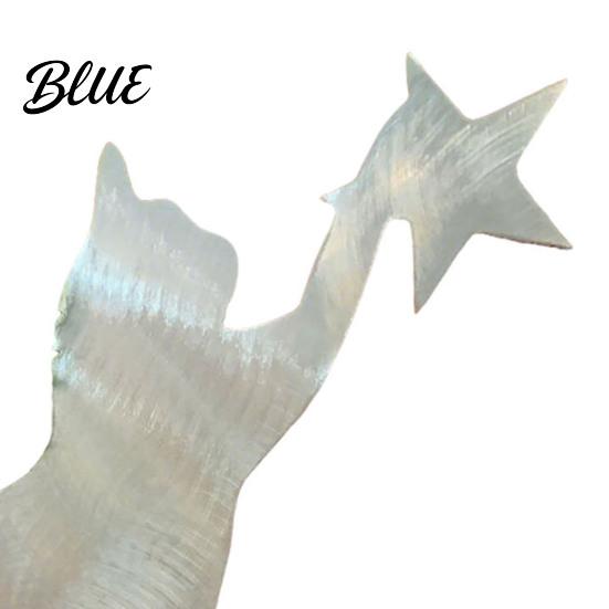 Home Holiday Ornament Cat Christmas Tree Topper Decorative Metal Star Treetop Shaped Topper Ornament Xmas Decoration for Indoor Decor Outdoor