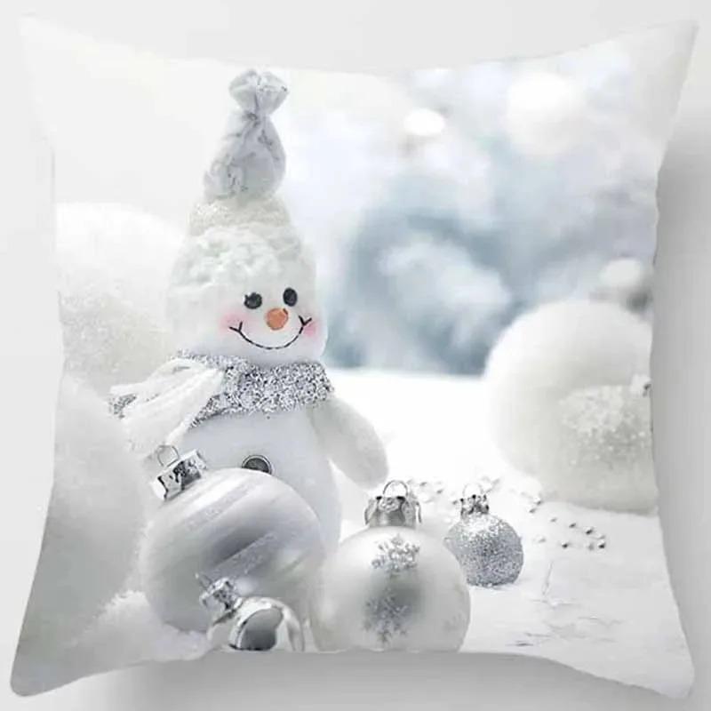 Christmas Themed Pillowcases Car Accessories Office Santa Claus Living Room Sofa Home Pillowcases
