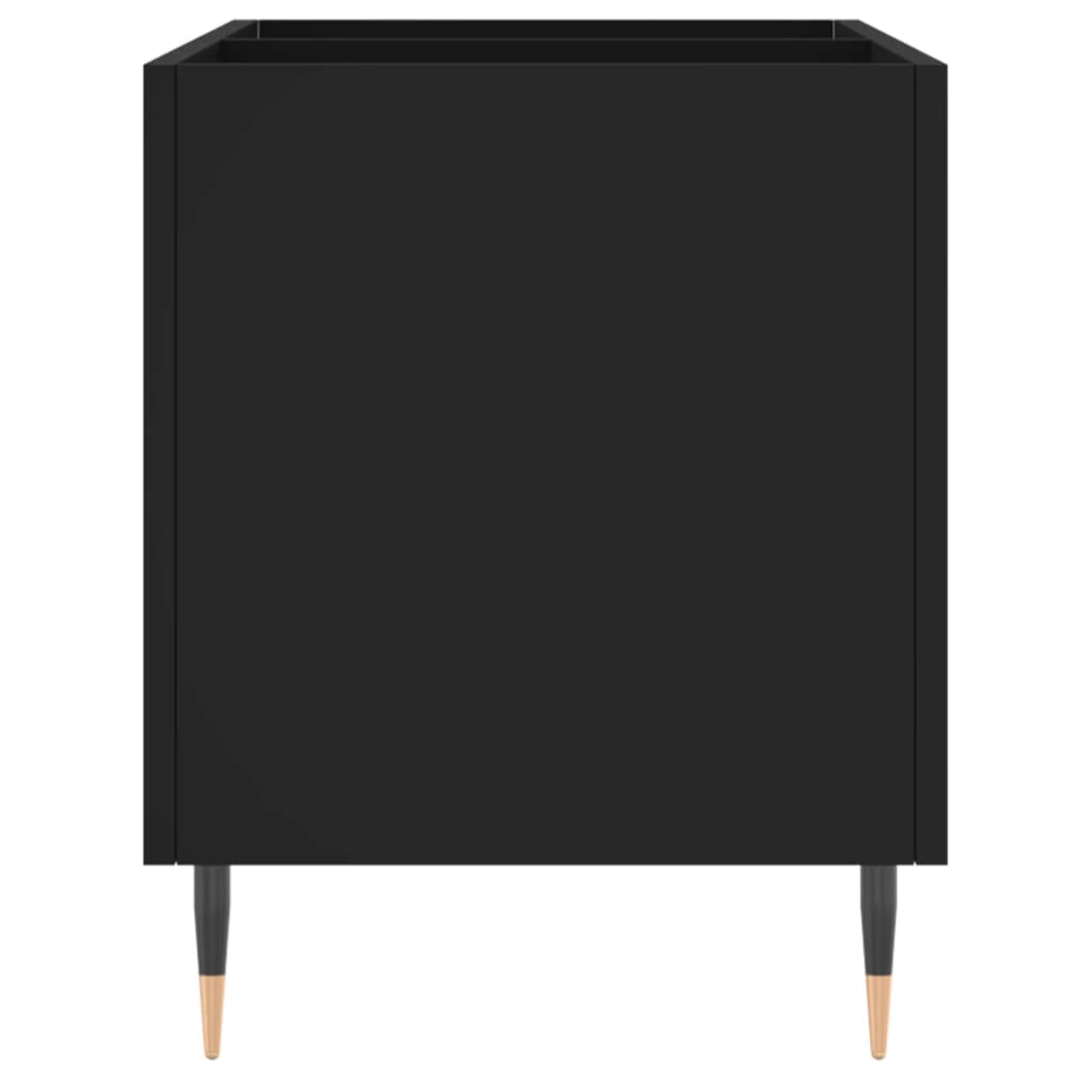 Vidaxl Szafka Na Płyty, Czarna, 74,5X38X48 Cm, Materiał Drewnopochodny
