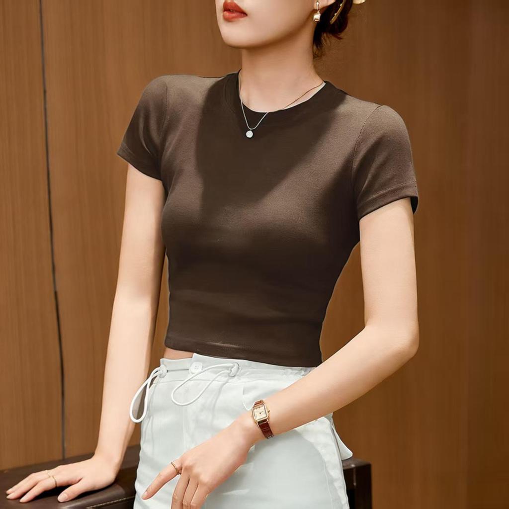 2026 Premium Women's Slim-Fit Short-Sleeve Cotton T-Shirt