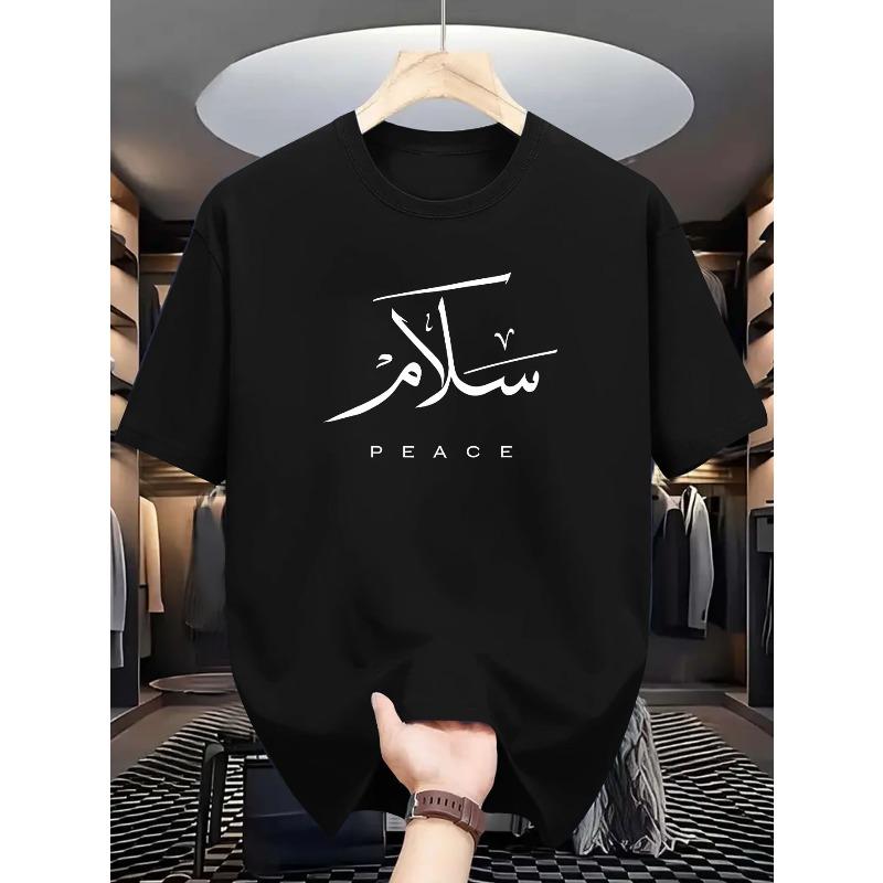Print Casual Athletic Outdoor Men S Short Sleeve T-Shirt Summer Men S Top S чёрный
