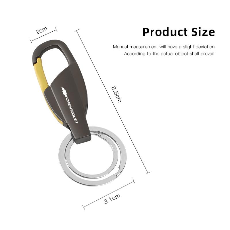 Zinc Alloy Key Ring Car Keychain Customize Logo For Chevrolet Cruze Malibu Colorado Suburban Equinox Blazer Trax Camaro Spark