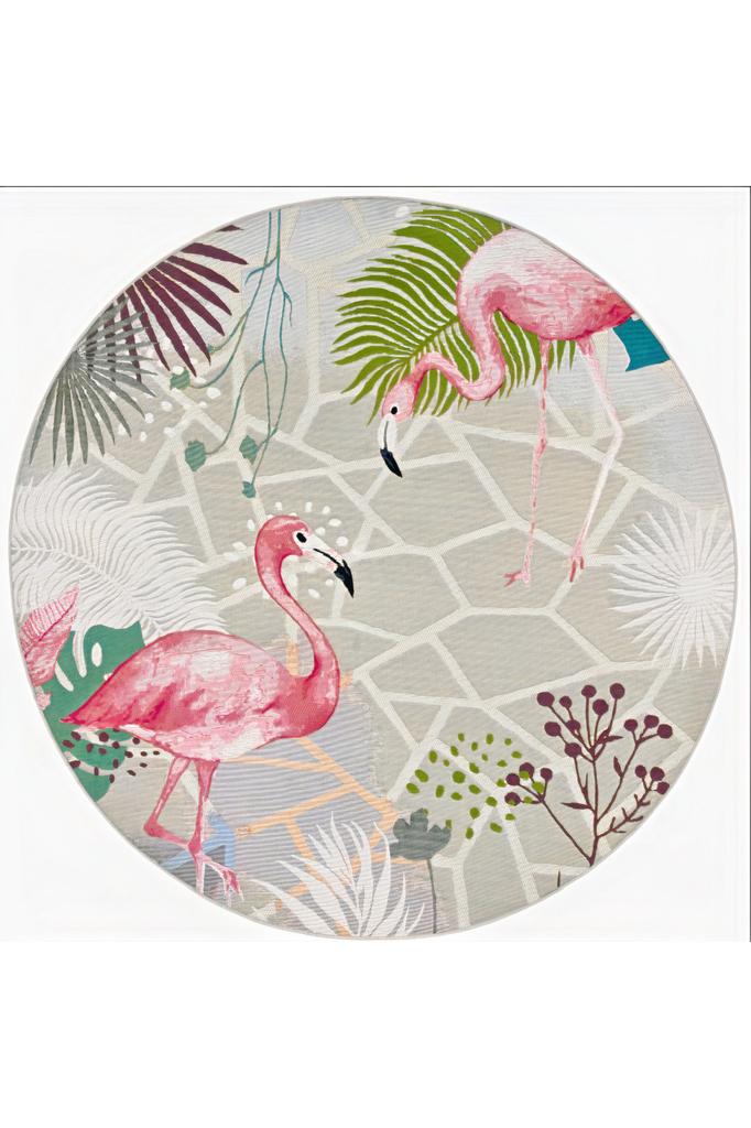 Rovigo Home Waschbarer runder bedruckter Teppich RHM7185