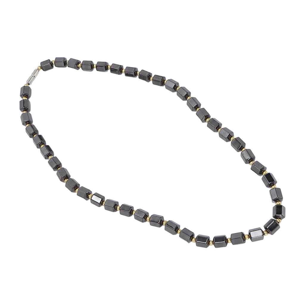 Magnetic Therapy Necklace Men Women Iron Ore Simple Fashionable Pain Relief Necklace Birthday Gift