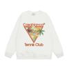 Casa spring and summer fantasy door starry sky castle casa letter long sleeve crew neck sweater couple T-shirt men and women couples
