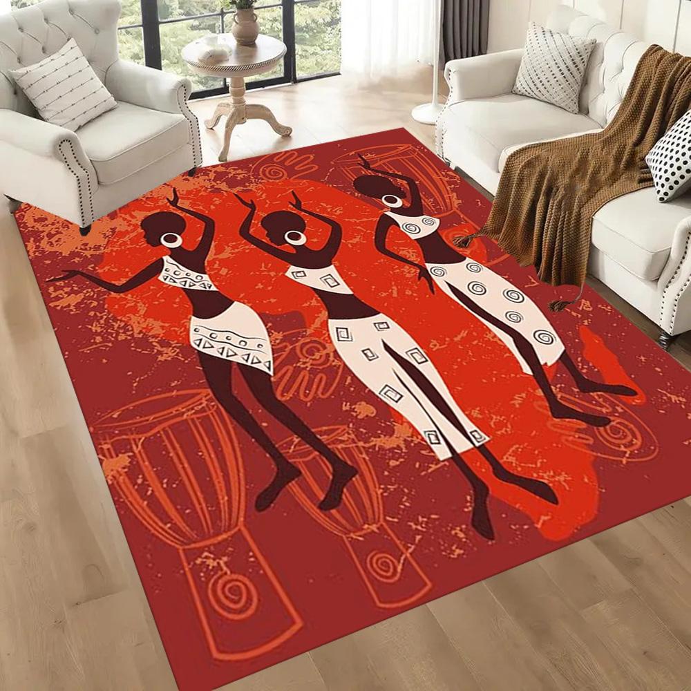 African Cultural Heritage Floor Mats for Living Room, Bedroom and Room Decoration Are Suitable for Gifts.