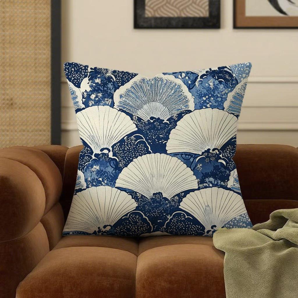 

Blue and white pattern pillowcasesSuitable for sofa car bedroom decorative cushion cover pillow cover 16x16Inch