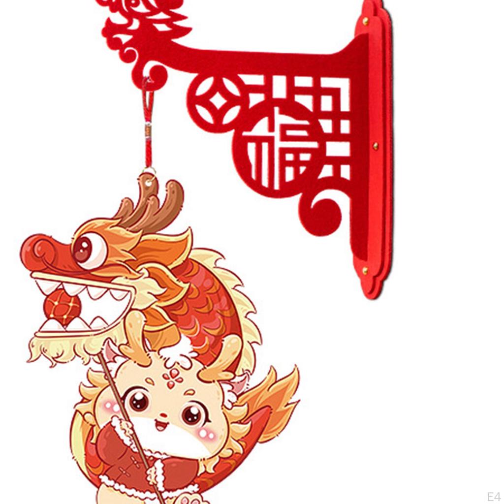 Decorazione Anno Cinese Lanterna Rossa Benedizione Buona Fortuna Cina Appeso