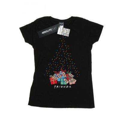 Womens/Ladies Christmas Tree Lights Cotton T-Shirt