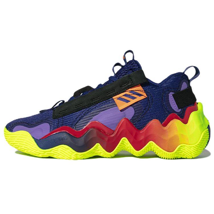 adidas Exhibit B Purple Black Red Yellow Orange Unisex Basketball Shoes GZ9548 40.5