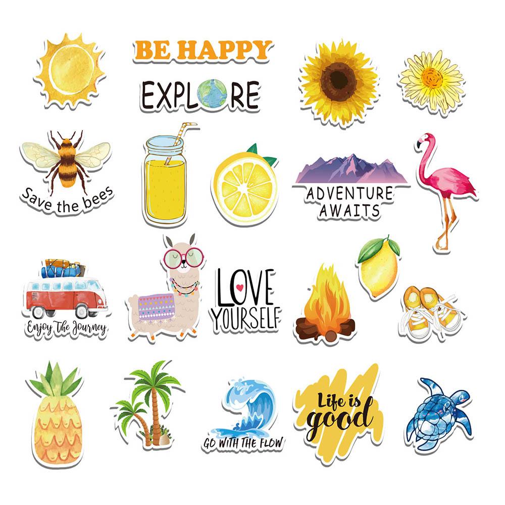 Logo Tag Sticker Custom Waterproof Kawaii Stickers Decals Personalized First Name Label For Children School Stationery Bottle