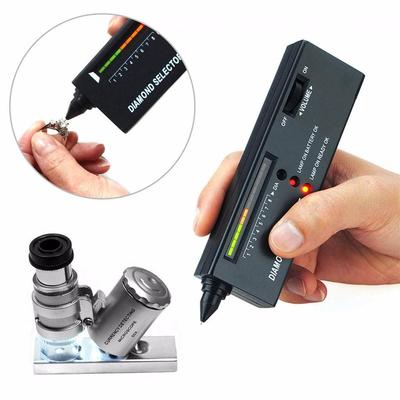 MOONN Portable Diamond Tester 60X Illuminated Loupe Jeweler Diamondd Tool Kit