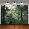 One Piece Natural Forest Tree Background for the Bedroom Dormitory Decoration Party Photo Background
