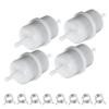 4pcs Engines Fuel Filter With 8pcs Clips For  24 050 13-S1/24 050 02-S/24 050 10-S1 For CH Serie For Kohler= CH20 CH20S Trimmer
