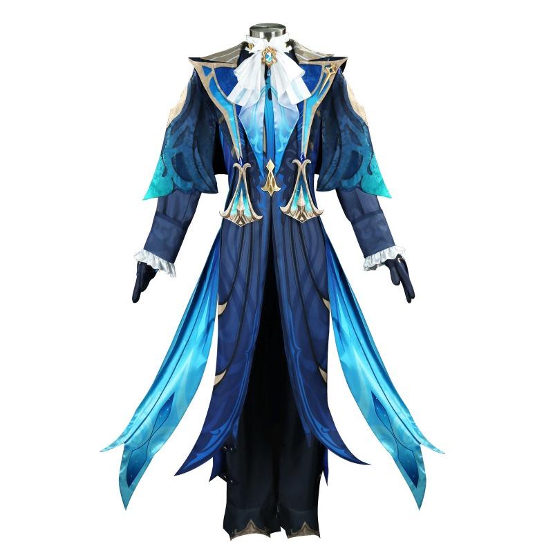 New Neuvillett Cosplay   Costume Fontaine Chief Justice Ordainer of Inexorable Judgment Uniform Halloween Outfit