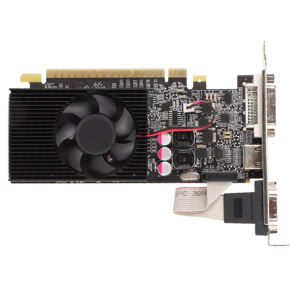 GT730 2GB GDDR3 64-bit Graphics Card, PCI Express 2.0 16X Slot, DirectX 11, DVI I, VGA, HD Multimedia Interface, 2560x1600 Video Card for PC Gaming