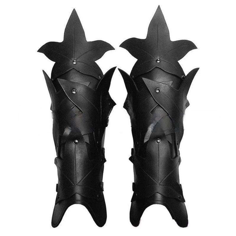 1 para gotyckich ochraniaczy na ramię, regulowane, cosplay, średniowieczne rękawice na ramię dla mężczyzn i kobiet, vintage, do odgrywania ról, na imprezę, zbroja, bransolety