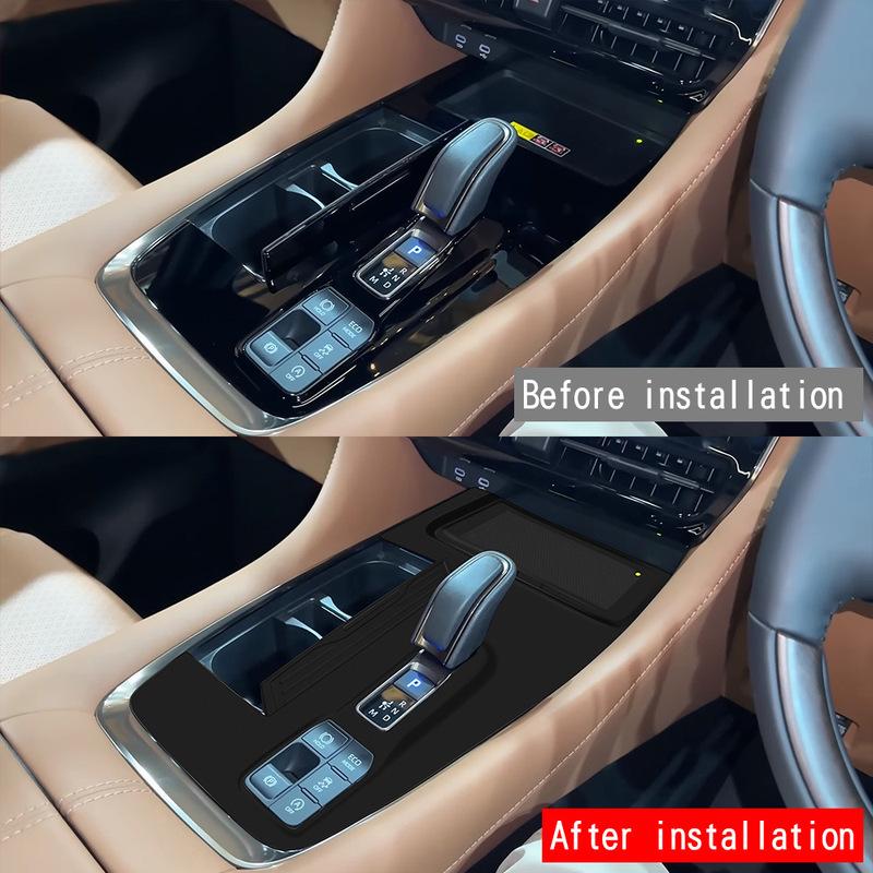 RHD For Toyota Alphard Vellfire 40 Series 2024 silicone central control gear box panle water cup cover interior Accessories