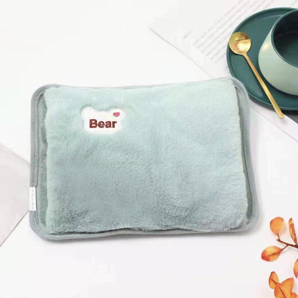 EU Plug Winter Hand Warmer Cute Hot Water Bottle Reusable Electric Hot Water Bag  Menstrual Sleep